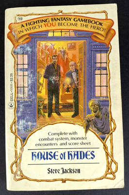 Fighting Fantasy #10: House of Hades Steve Jackson 1st Printing Solo RPG
