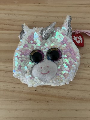 TY Beanie Boos Fashion Color Changing Sequins DIAMOND Unicorn Wristlet Coinpurse