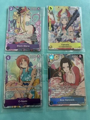 One Piece Card Game Illustration Box 1&2 Boa Hancock Nami Black Maria Yamato