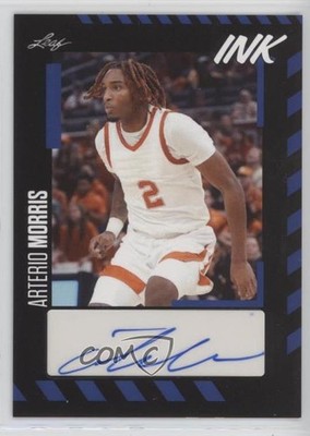 2023-24 Leaf Ink Blue Arterio Morris #BA-AM2 Auto 0kz8