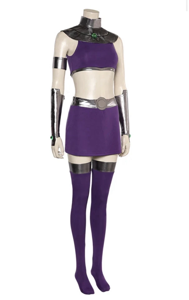 动漫Starfire青少年泰坦系列女式角色扮演服装 — 第 3/4 张图片