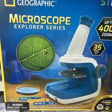 National Geographic Explorer Series Microscope for Kids 400X Zoom, 35 Piece Set