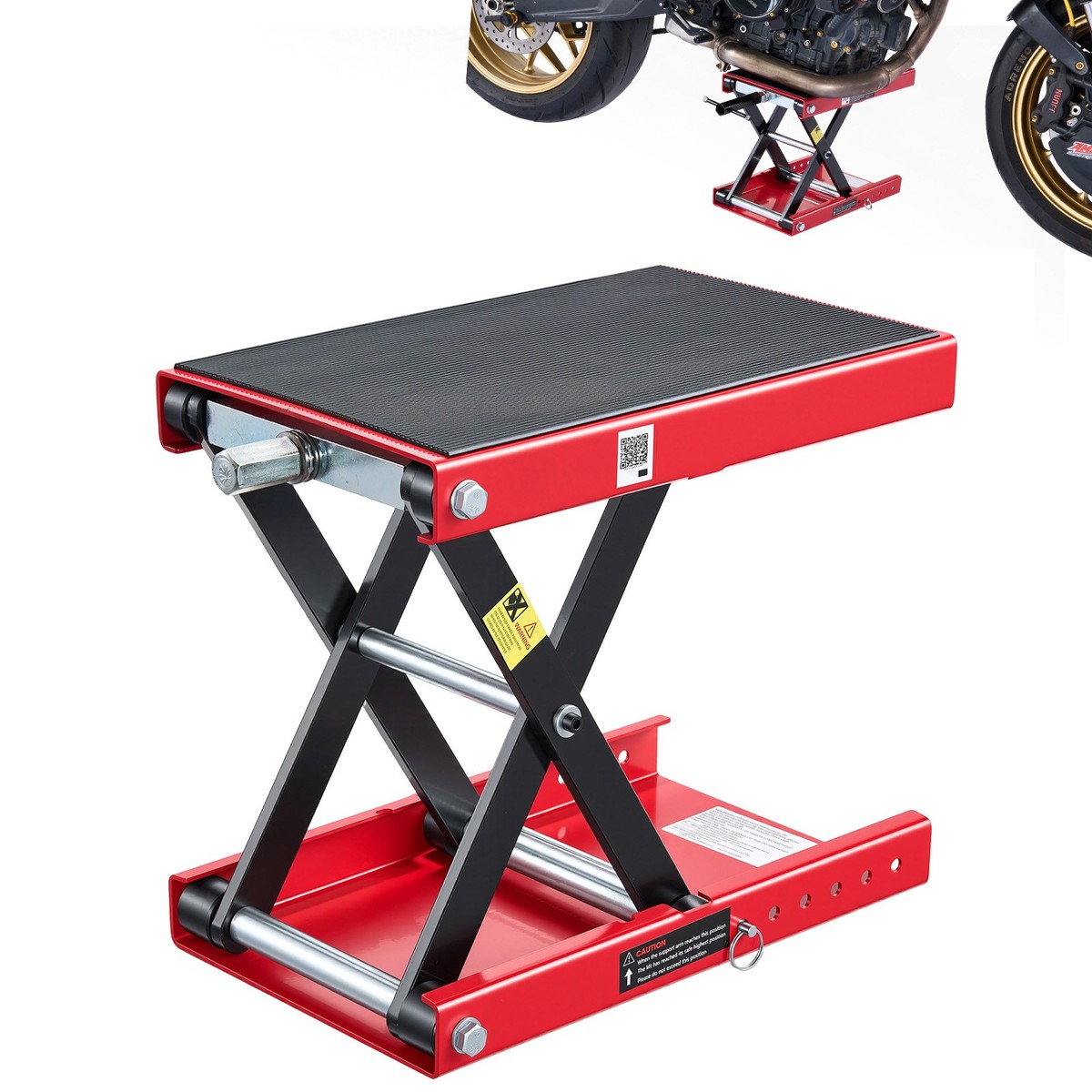 Uimoso Motorcycle Scissor Jack Lift 1100 lbs Capacity with Wide