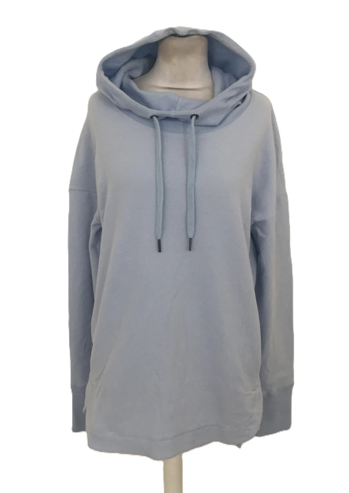 Sweaty Betty Women's Hoody Breeze Blue Escape Luxe Fleece Drawstring New
