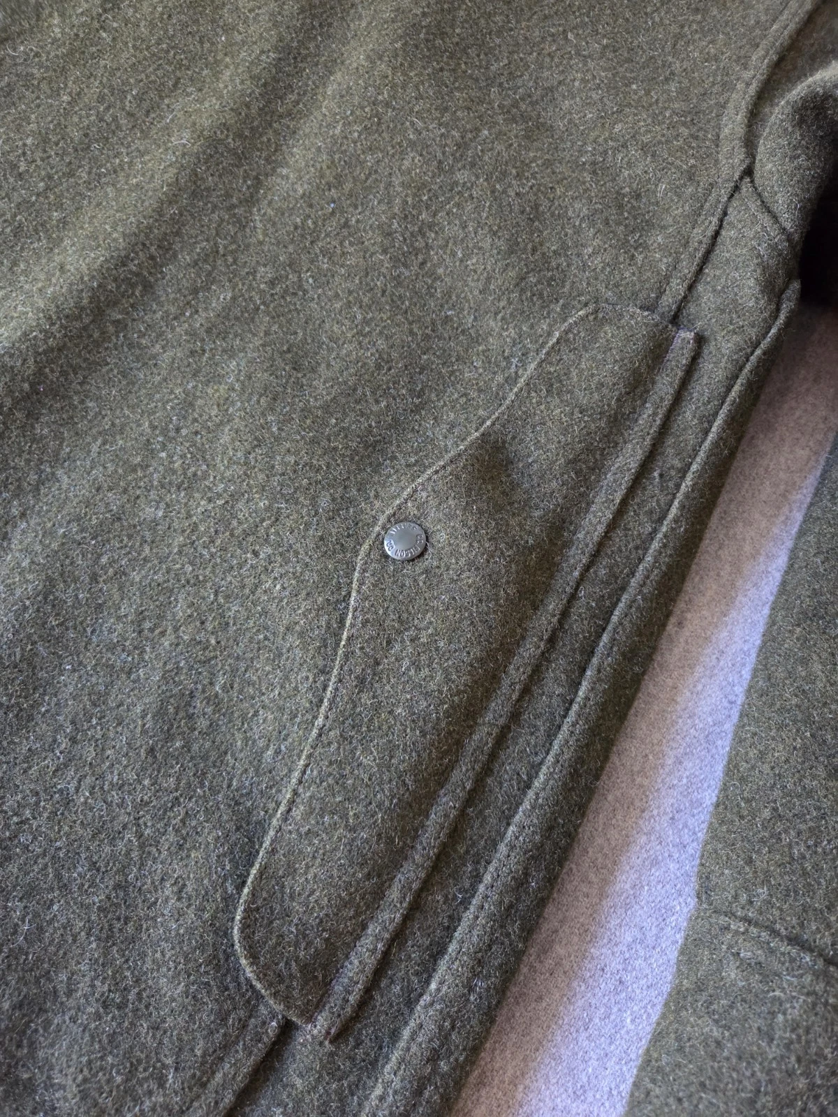 Filson Mackinaw Wool Cruiser Jacket | Size 40 | Forest Green | MSRP $599 | MiUSA - product detail image 12
