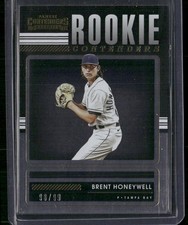 2021 Panini Contenders #RKC-BH Brent Honeywell Rookie Contenders Gold #/99