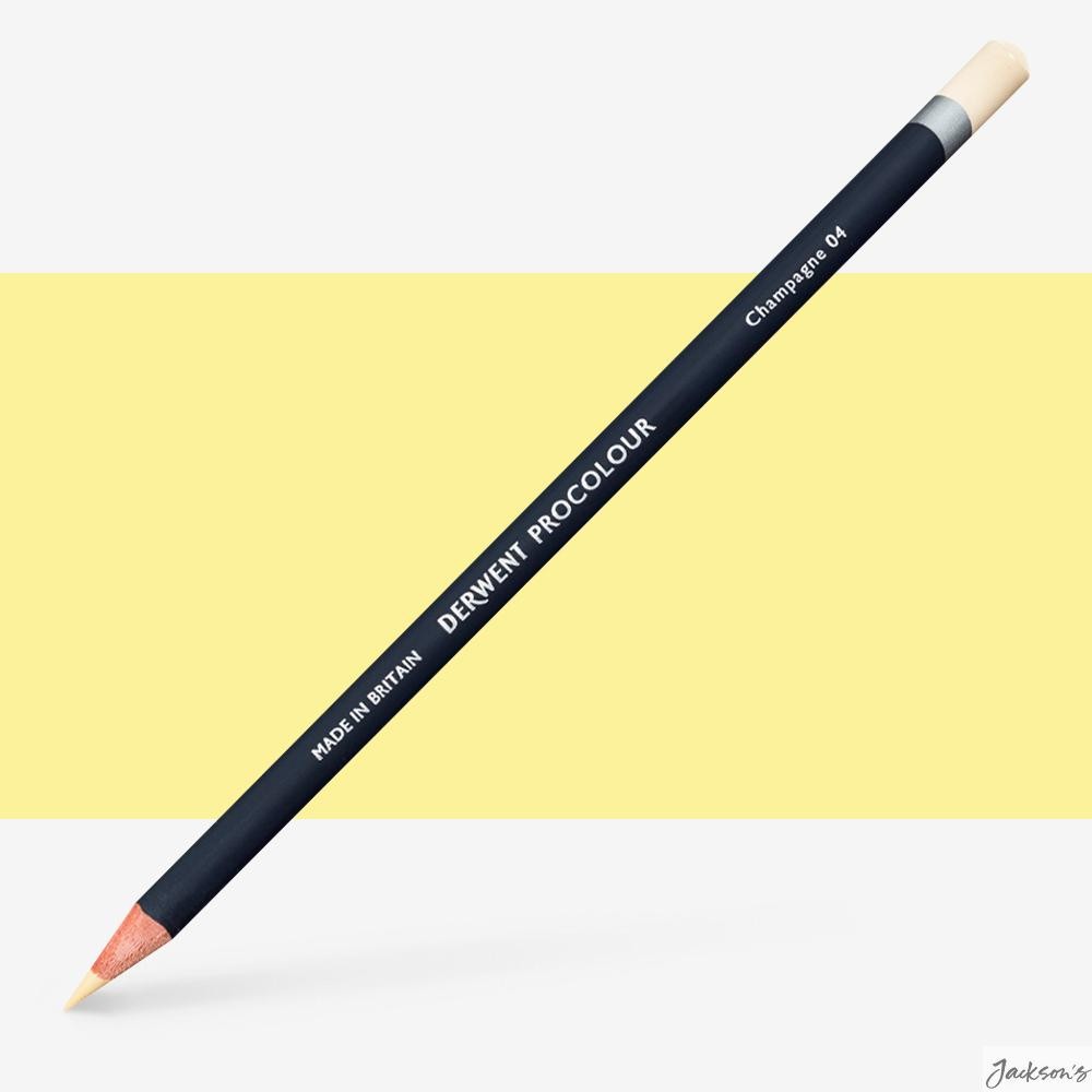 Derwent Procolour Coloured Pencil Vegan Wood Champagne 04 Drawing Sketching