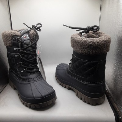 Storm By Cougar Carlisle Carlisle Boots Women's 7W Black Lace-up E164