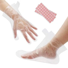 200pcs Paraffin Wax Bath Liners, Plastic Socks for Moisturizing, Paraffin Baths