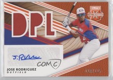 2020 Elite Extra Edition DPL Material Signatures Orange Jose Rodriguez Auto 01x1