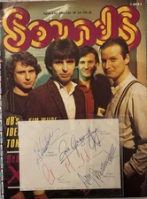 XTC Autographs With C.O.A From 1981 , Including German Magazine From 1982