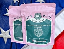 HER+ Nutrition Natural Feminine Balance Gummies - PINEAPPLE - 120ct