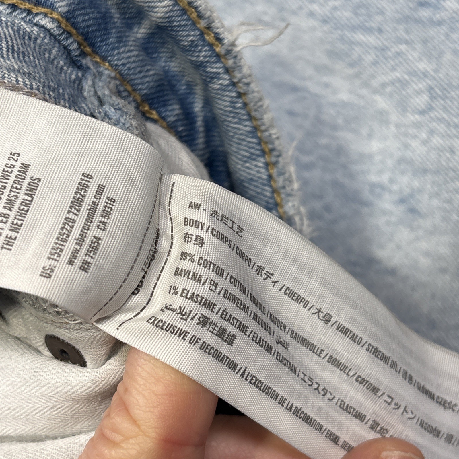 Abercrombie & Fitch The Dad High Rise Jeans Womens 27/4 Fits 27 X 24.5 - View 5