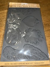 Iron Orchid Designs IOD  Heraldry  Mould NIB