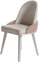 Stuhl Modern Weiß Beige Elegant Designerstuhl Minimalismus Komfort