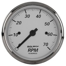 Autometer Gauge Tachometer 3-18in. 7k Rpm In-dash American Platinum