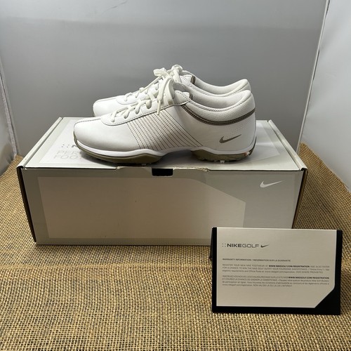 NEW Nike Golf Shoes Womens 6.5 White Leather Delight 2 Sneakers TAC 335938-121 - Picture 2 of 10