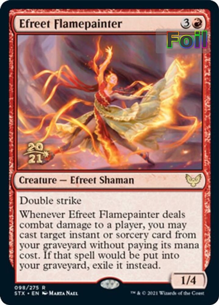 MTG PRE *FOIL* R Efreet Flamepainter #98 NM