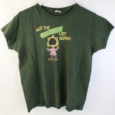 Peanuts Charlie Brown Christmas T-shirt Hunter Green Gildan Adult Size Medium