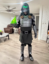 Custom 3D Printed Doctor Doom Costume Complete with LED Lights