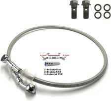 Universal Motorcycle Brake Tubing 28-28 Degree Braided Brake Hose 120CM/47.24