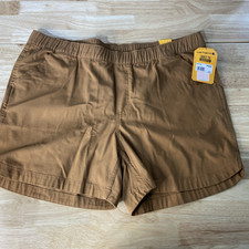 Carhartt Women's Force Ripstop Relaxed Fit Work Short B Sz XL 16-18 Brown