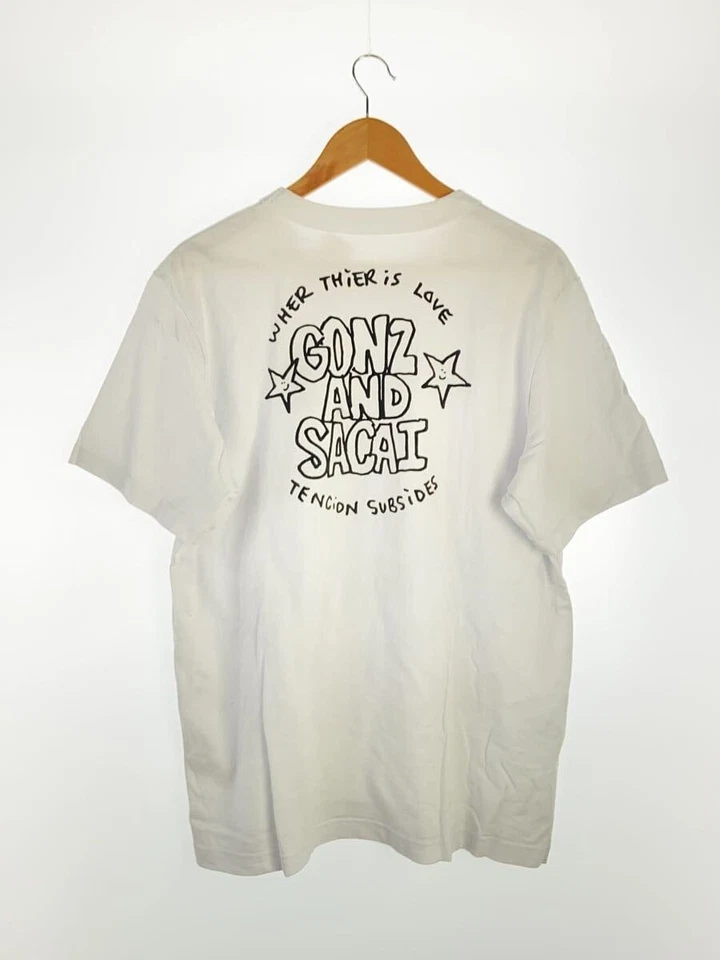 Sacai T Shirt 24FW Gonz And T-Shirt 5 Cotton White Used - Image 2 of 4