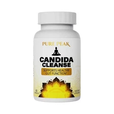 Pure Peak Candida Cleanse - Boost Gut & Colon Health - 60 Capsules Fast delivery
