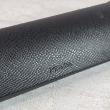 Prada Black Saffiano Leather Hard Shell Glasses Case Only