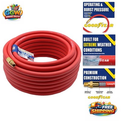 Goodyear 50' X 3/8'' Hybrid Air Hose - 300 PSI - Kink Free - Made in USA