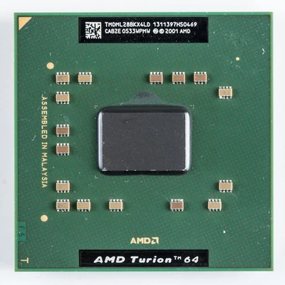 AMD Turion 64 Mobile ML-28 TMDML28BKX4LD Socket 754 Lancaster 90nm CPU de 1,6 GHz Foto 1 de 3