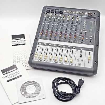 Mackie Onyx 1220 12-Channel Analog Mixer w FireWire Card Tested