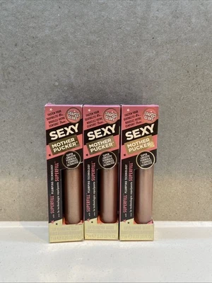 SOAP & GLORY 3 x SOAP AND & GLORY SEXY MOTHERPUCKER Lipgloss Nudestar Large 7ml