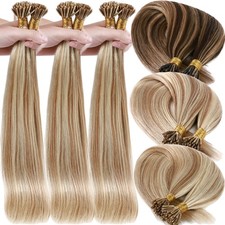 Stick I Tip Itip Russian Remy Human Hair Extensions 300Strands Full Head Thick