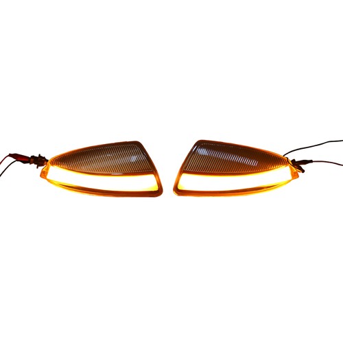 2 pezzi specchietto retrovisore porta segnale di svolta luce ambra per Mercedes W204 C250 C300 C350 C63 - Foto 3 di 10