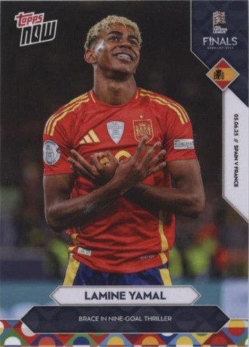 Travis Scott & Lamine Yamal 2025 FC Barcelona Topps Now Card #1