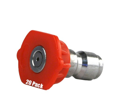 #ad 20 Pack Erie Tools Pressure Washer 1 4quot; Quick Connect 0 Degree 3.5 Nozzles $47.99