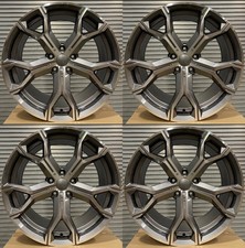 20" Wheels Rims for BMW SERIES 3 5 X TESLA MODEL S X 3 4 5 6 STAGGERED GUNMETAL