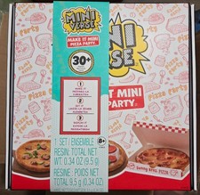 MGA's Miniverse Sunny Bros Pizza Party Food Make It Mini 30 Pieces Toy Set New