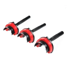 OWDEN Design 3Pcs. Leather Belt end Cutter Punch Set,Half-Round Shaped, Strap