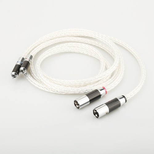 HI-End 8AG Silver Plated Interconnect RCA Male TO XLR Male Audio Cable HIFI - Afbeelding 1 van 11