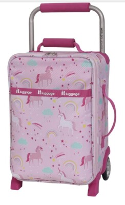 It Luggage (World's Lightest) Pink Unicorn Luggage, Small Luggage