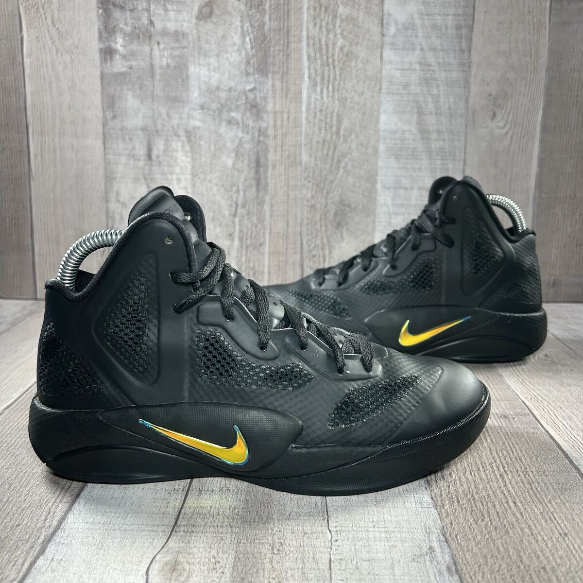 Nike Zoom Hyperfuse 2011 Boy's Running Shoes Sneakers Black Nike Zoom Hyperfuse 2011 Boy's Running Shoes Sneakers Black