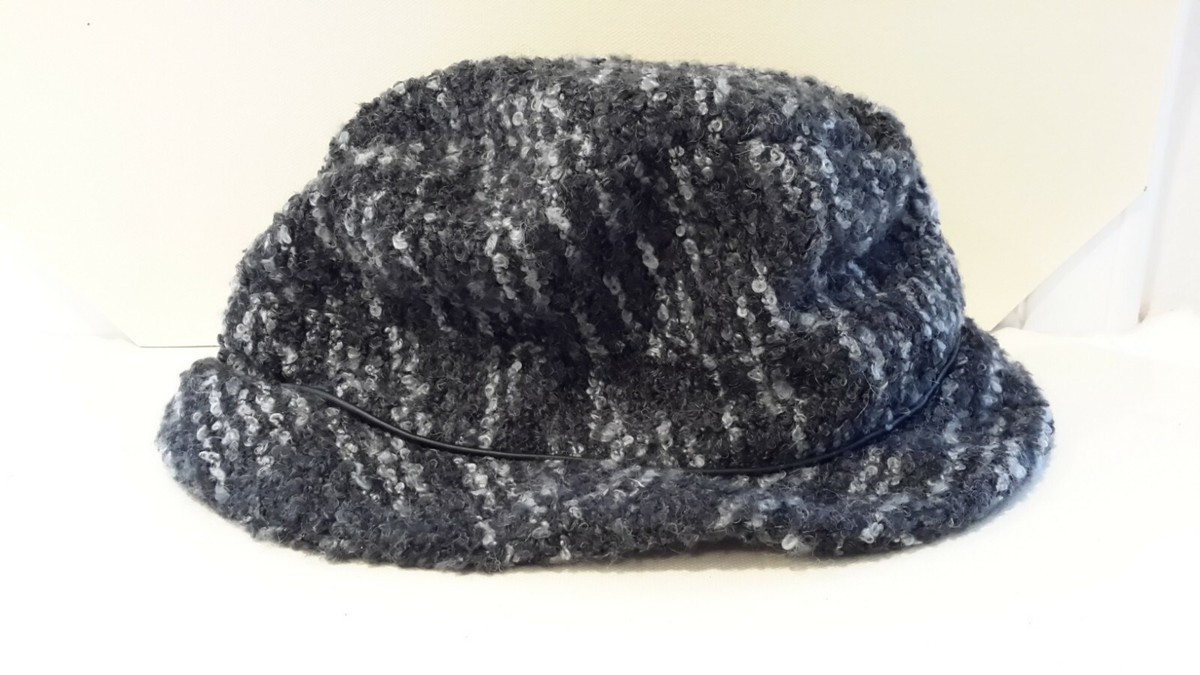 Tweed and velvet hat Yorkshire Tweed and Velvet Cloche Style Hat – Proppa Toppa Hats main image 2