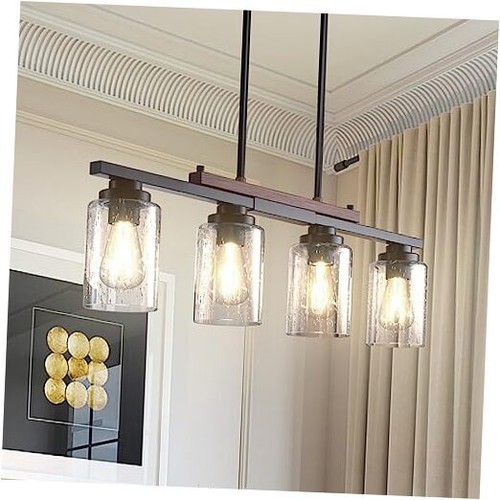 Kitchen Island Lighting, Farmhouse Pendant Lights Kitchen Island, 4-Light