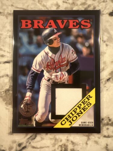 2023 Topps 1988 Game Used Jersey Relic #88R-CJ Chipper Jones /199 - Picture 1 of 2