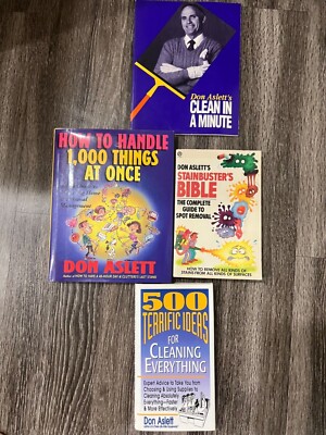 How To Handle 1,000 Things At Once + 3 more Don Aslett Books 