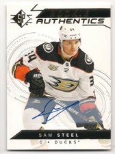Sam Steel 18-19 Upper Deck SP Hockey Rookie Authentics Autograph Signature