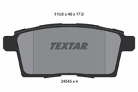 Textar 2454501 Bremsbelagsatz,Scheibenbremse FüR Ford USA Lincoln Mazda Mazda (