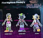 FUNKO • Five Nights at Freddy's • Set of (3) Action Fig • ROXY + CHICA + ECLIPSE